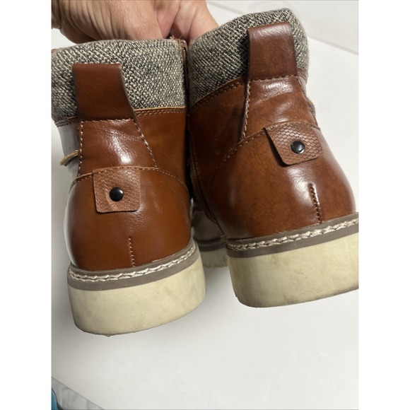 Madden NYC Daqost Boots Mens Size 9 Brown Lace Up‎ Shoes Ortholite - Picture 3 of 5